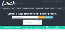 Tablet Screenshot of cliente.lelak.com.br